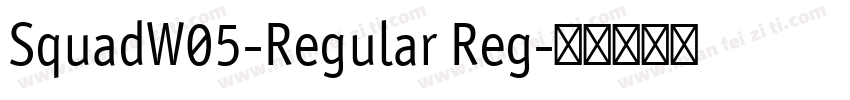 SquadW05-Regular Reg字体转换